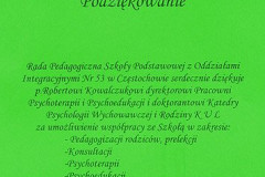 podziekowanie